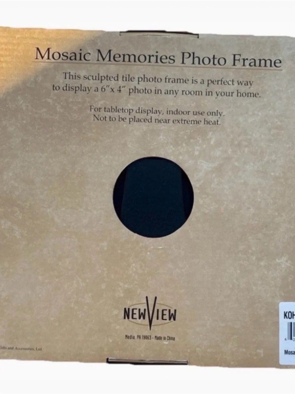 Mosaic Memories Friends Decorative Photo Frame 6x4 NWT